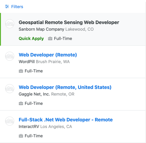 Remote web on sale developer jobs